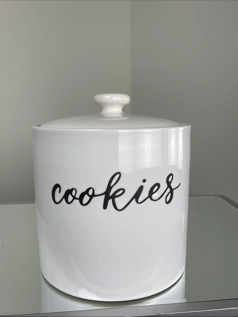 Threshold Target “Cookies” White Stoneware Cookie Jar Canister